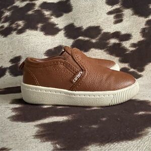 Carter's Tan Slip-On Kids Sneakers